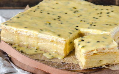 Passionfruit Iced Vanilla Slice Recipe